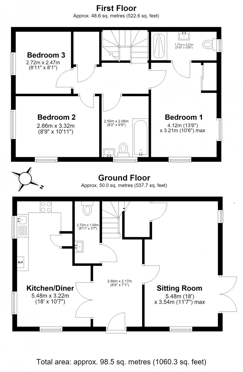 Floorplan for Deal, Kent