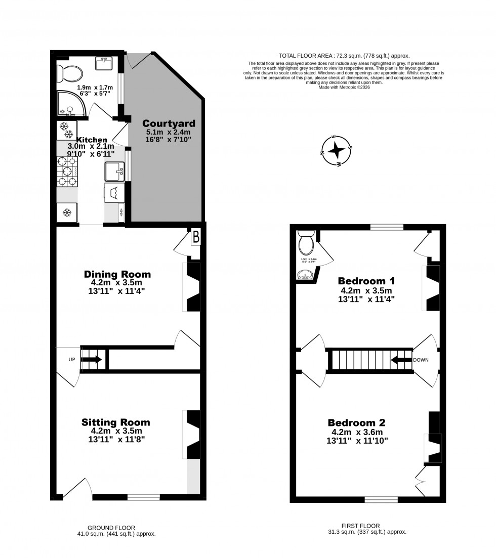 Floorplan for Walmer, Deal, Kent