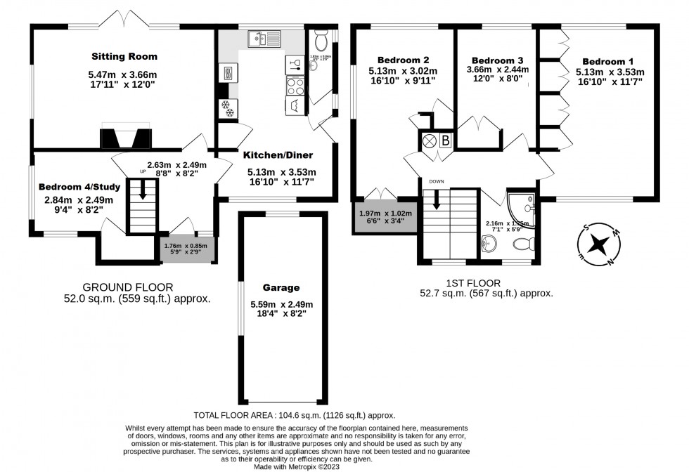 Floorplan for Deal, Kent