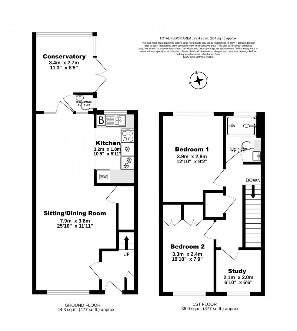 Floorplan for Deal, Kent