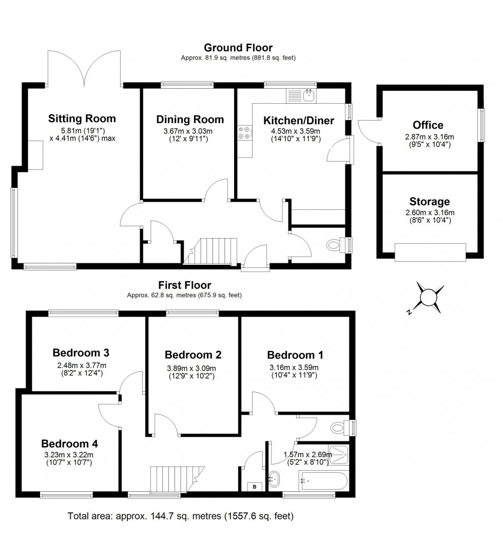 Floorplan for Walmer, Deal