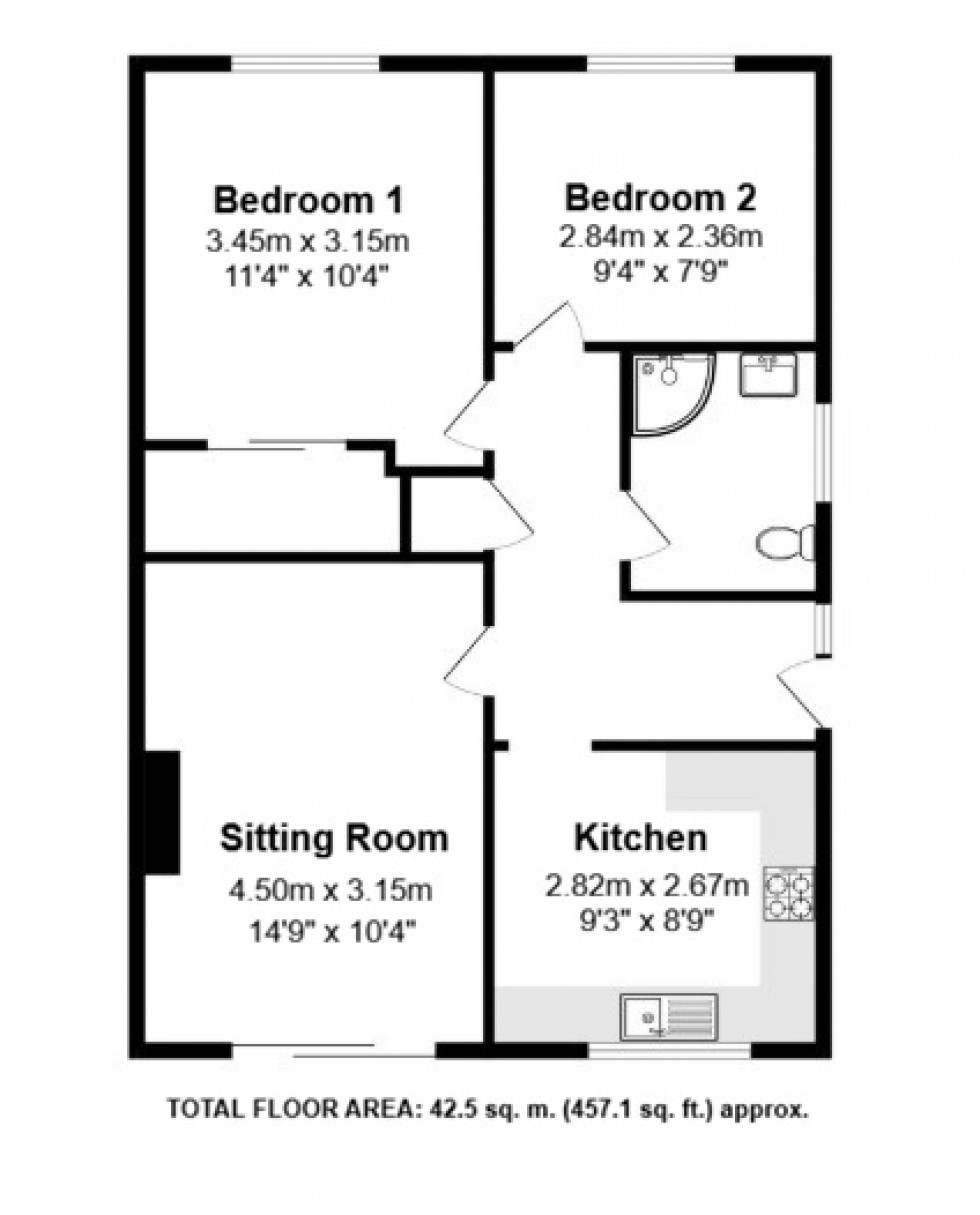 Floorplan for Deal, Kent