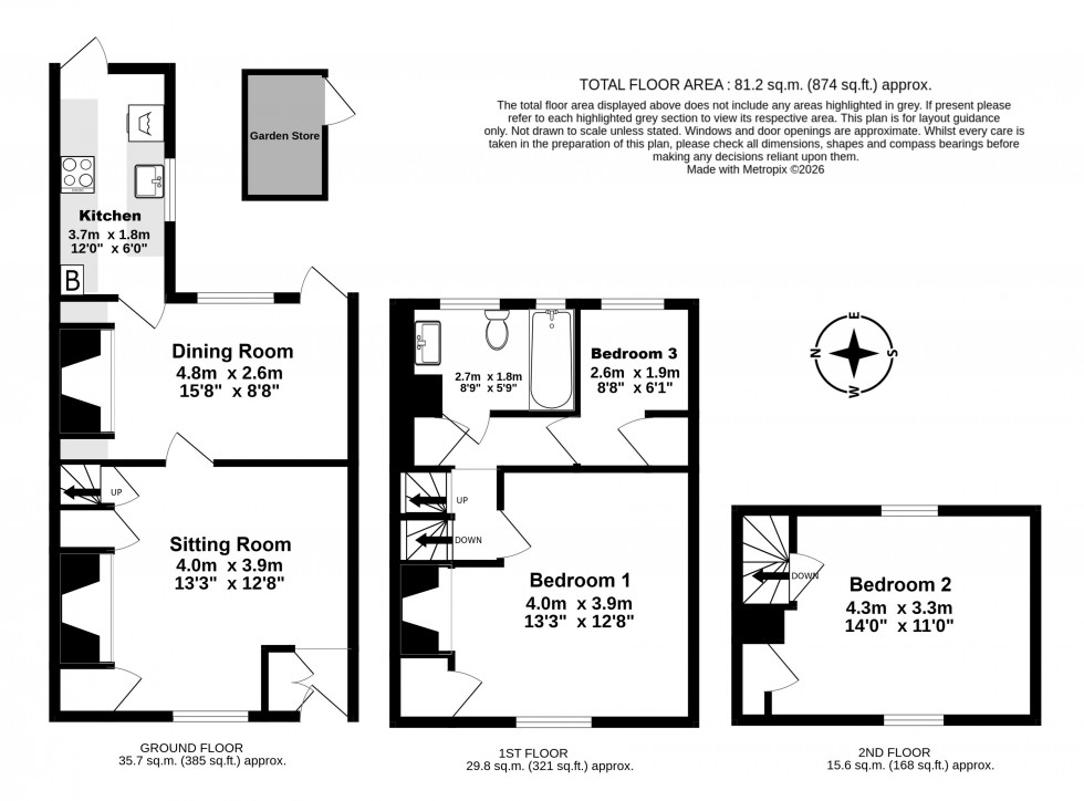 Floorplan for Deal, Kent