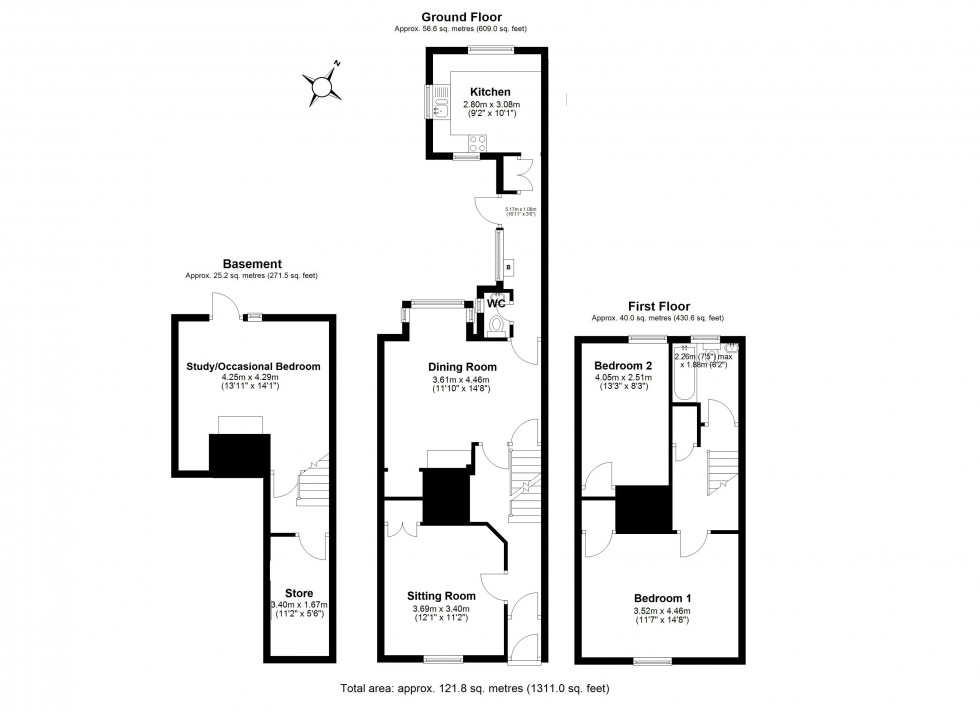 Floorplan for Deal, Kent