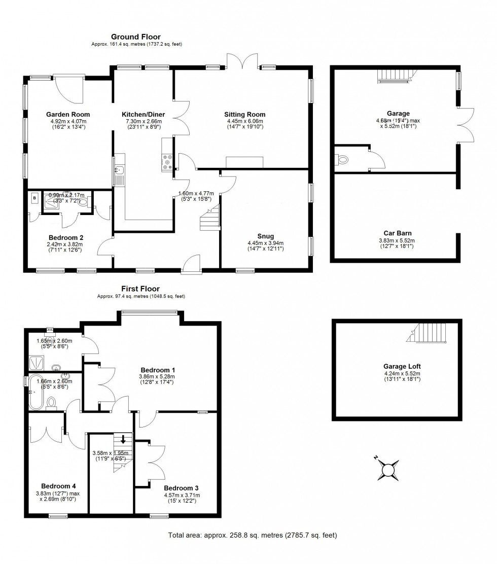 Floorplan for Finglesham, Deal, Kent