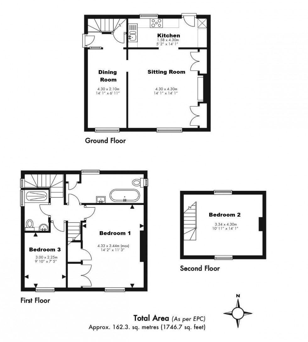Floorplan for Deal, Kent