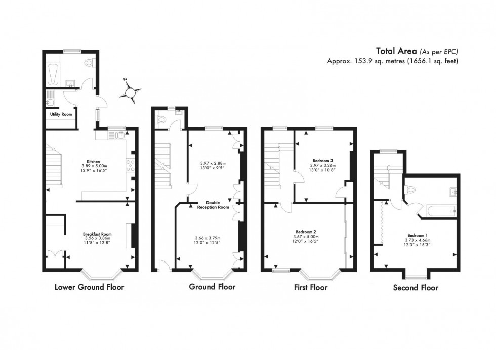 Floorplan for Walmer, Deal, Kent