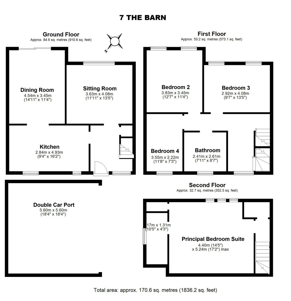 Floorplan for Sunny Croft, Deal, Kent