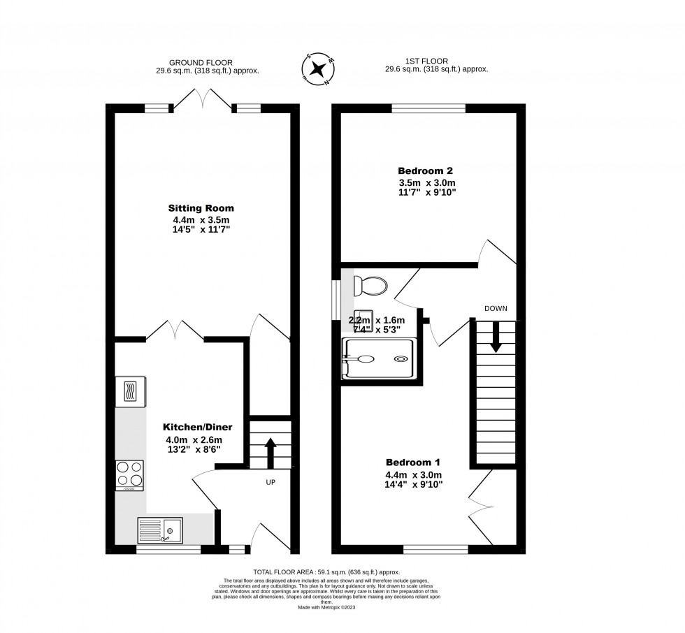 Floorplan for Deal, Kent