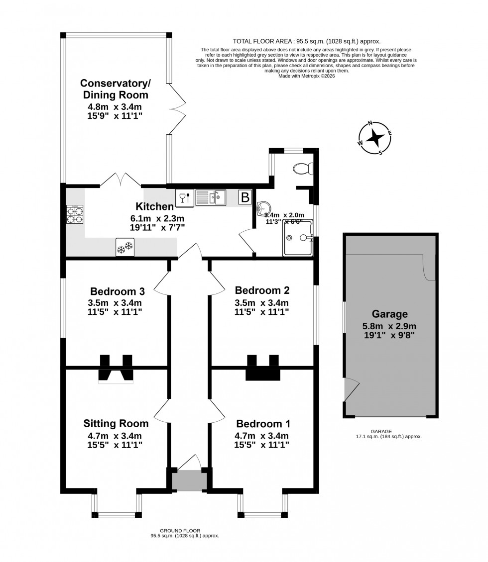 Floorplan for Deal, Kent